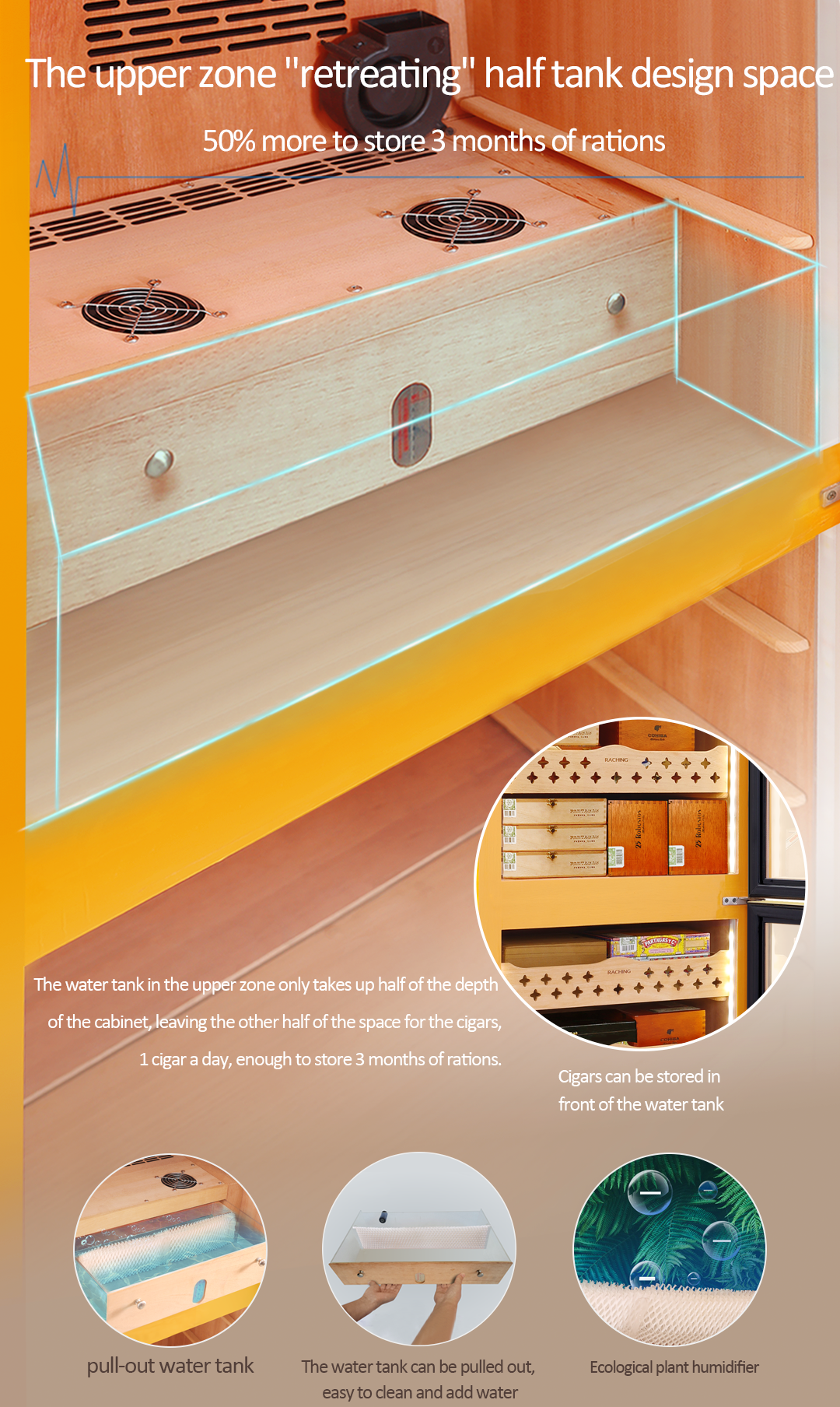 Dual system luxury humidor MON3800B