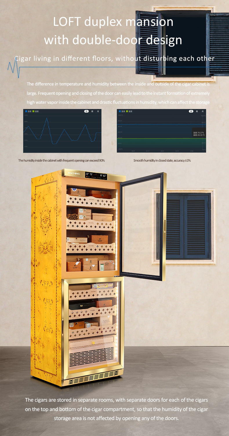 Dual system luxury humidor MON3800B