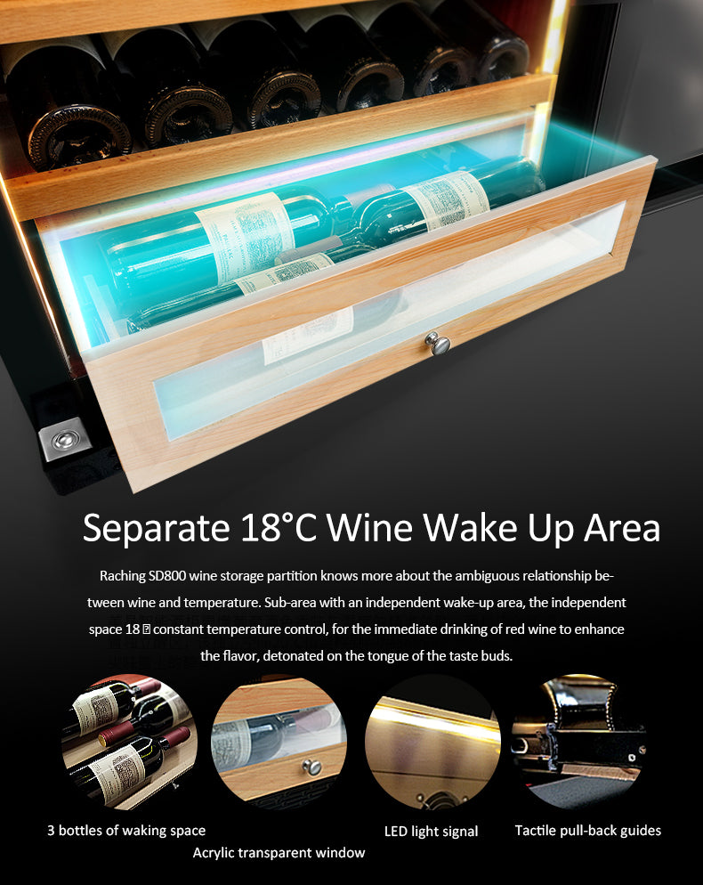 Wood wine cooler/cigar humidor SD800