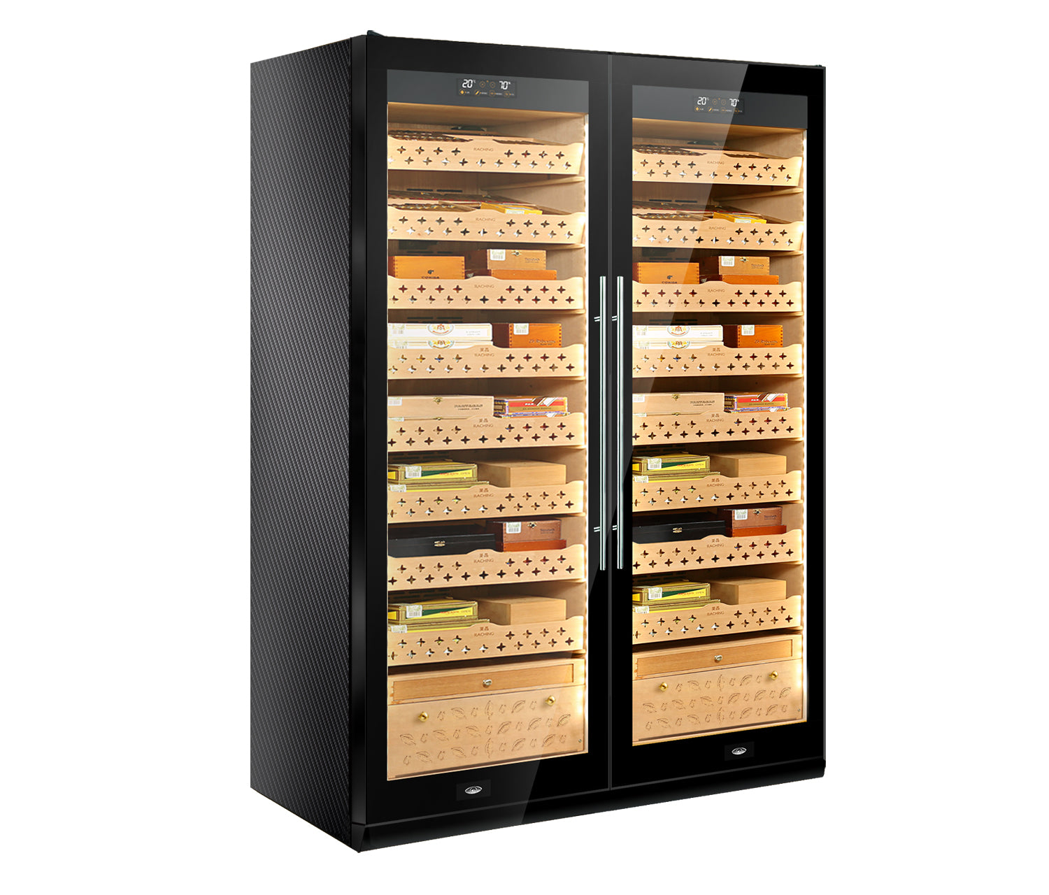 Wood double door humidor SD800