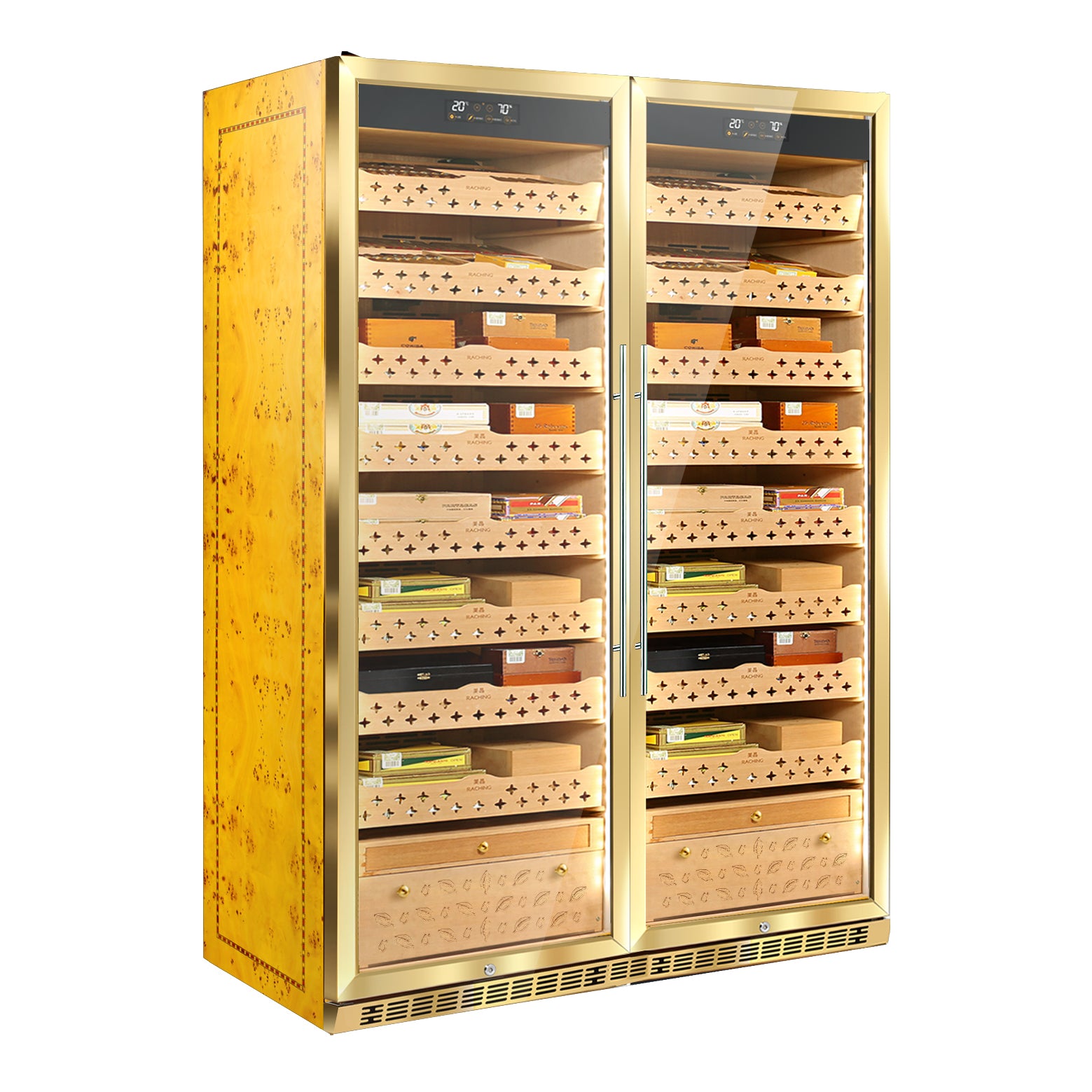 Wood double door humidor SD800