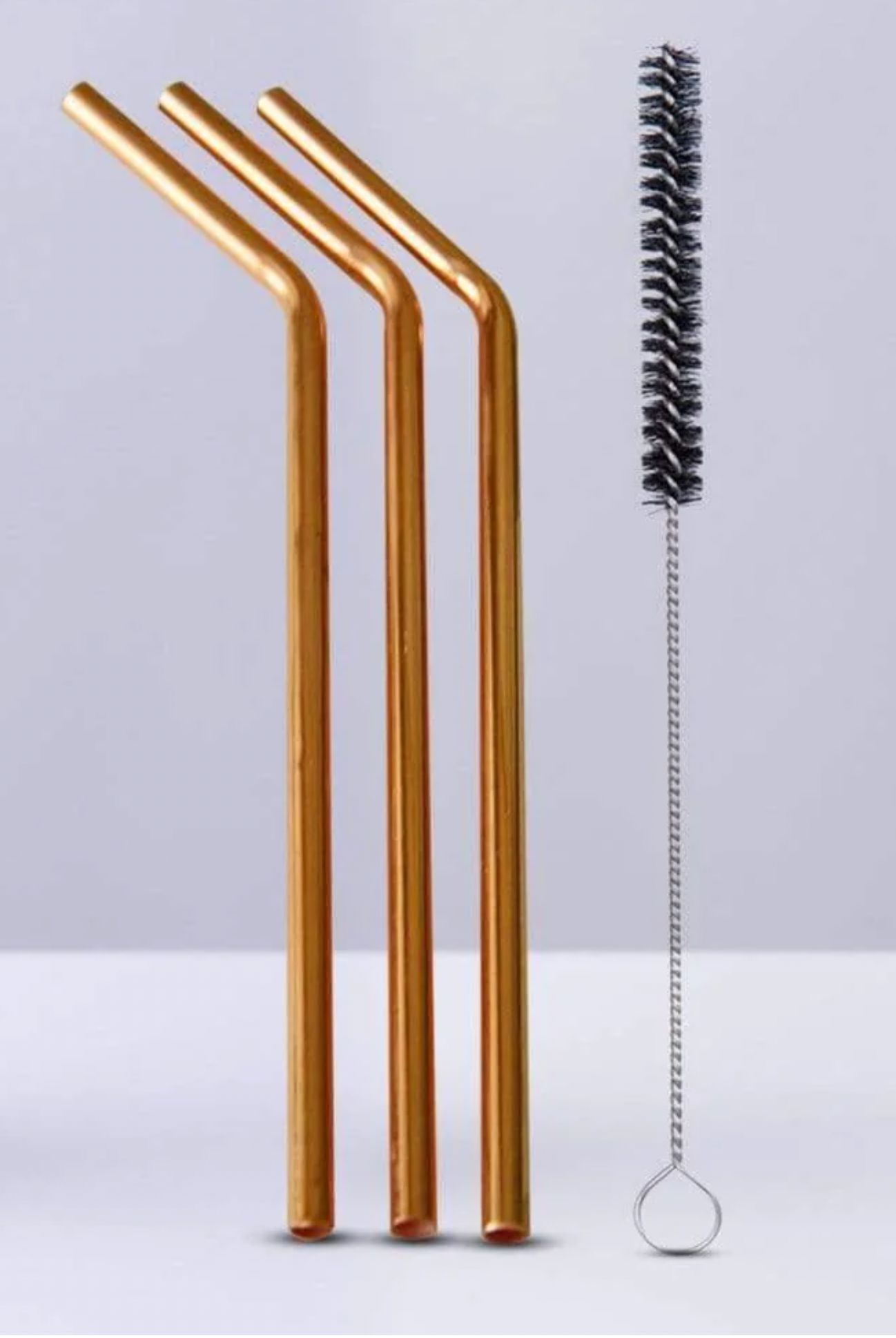 3 Copper straws