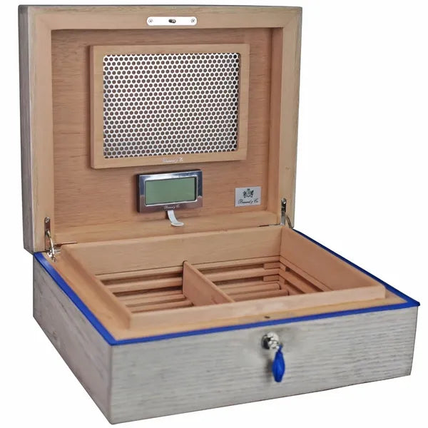 The "Bleached Oak Wood" Humidor (60/70 Count)