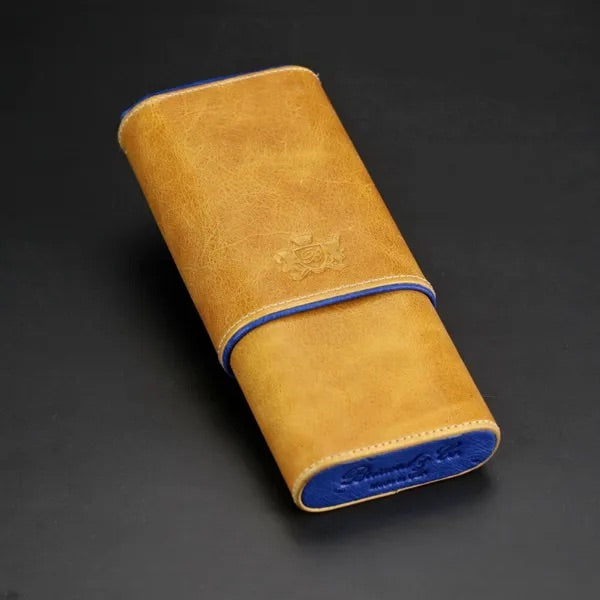 3 cigars Show Band Case - All leather options