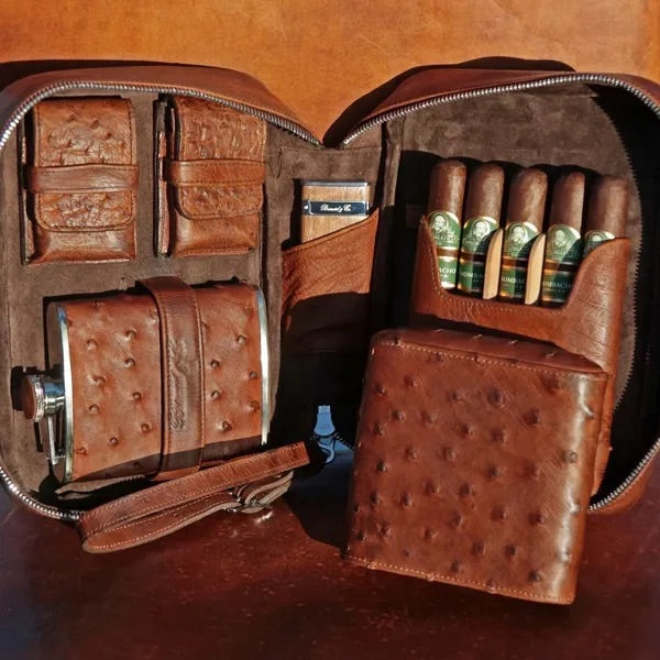 Havana Traveler - Antique Saddle Ostrich
