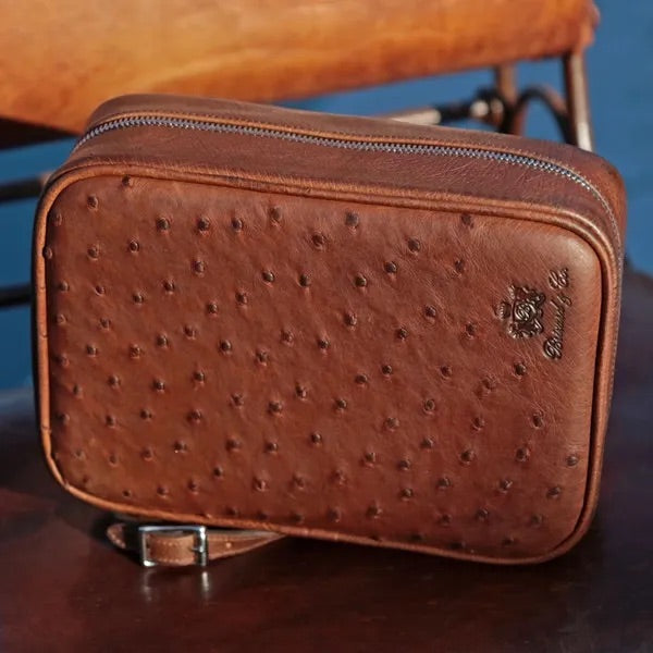 Havana Traveler - Antique Saddle Ostrich
