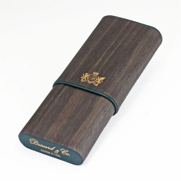 3 cigar Show Band Case - All wood/leather combinations