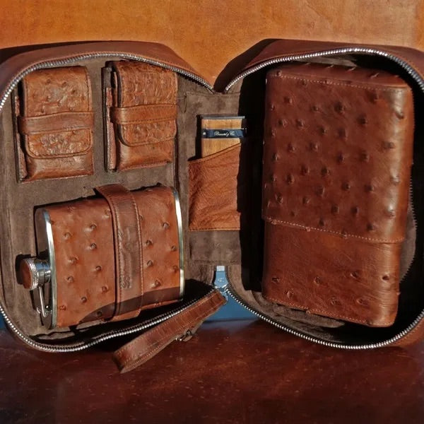 Havana Traveler - Antique Saddle Ostrich