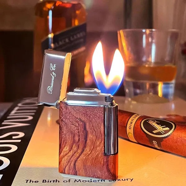 The "Eternel" Double Soft Flame Lighter - All wood options
