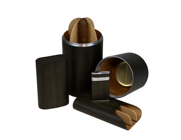 3 cigars Show Band Case - All wood options