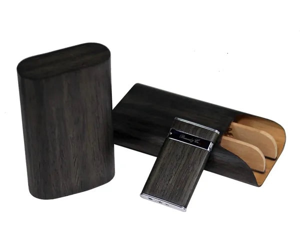 3 cigars Show Band Case - All wood options