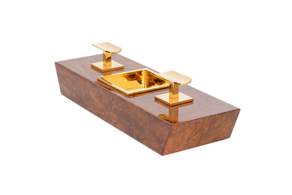 Double Walnut Burl ashtray