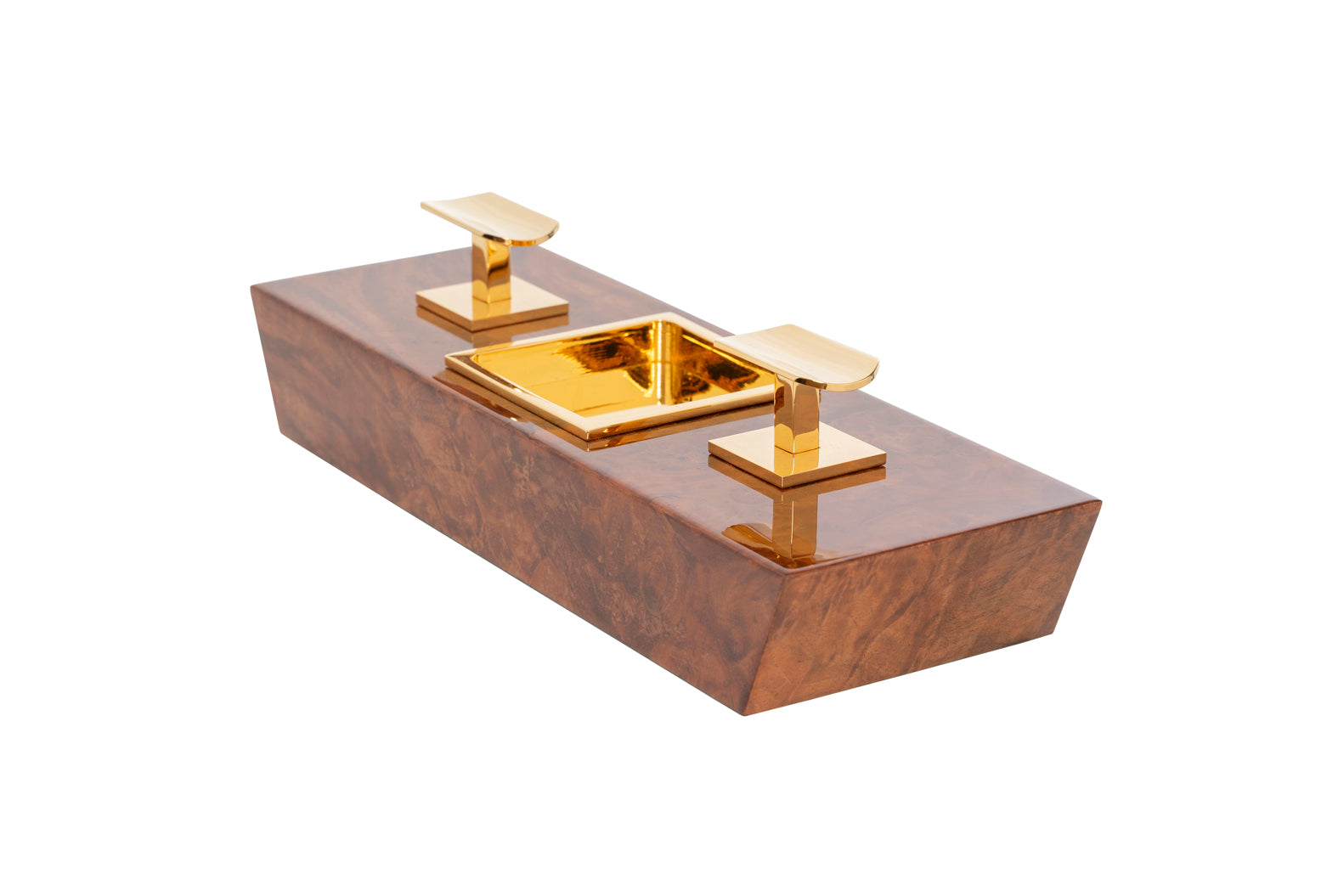 Double Walnut Burl ashtray