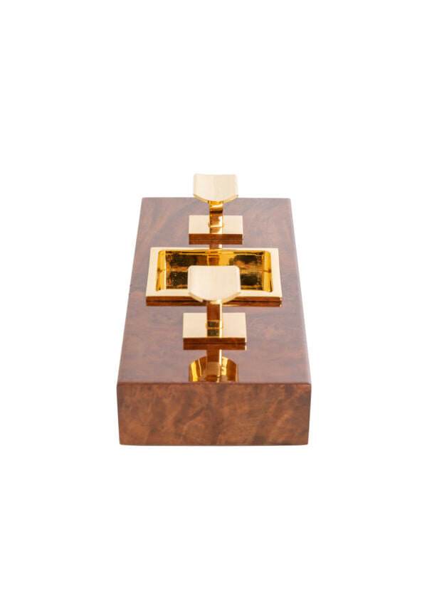 Double Walnut Burl ashtray