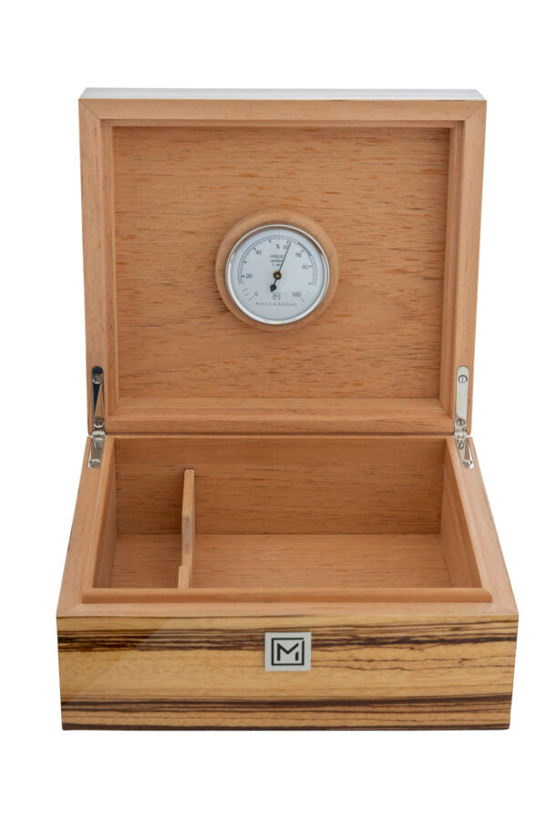 “Zebra wood and stones” humidor 40 cigars