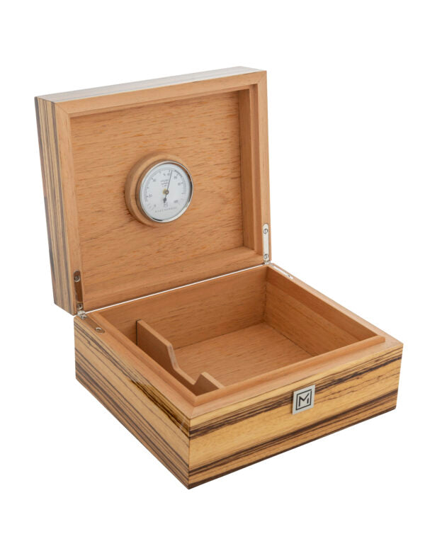 “Zebra wood and stones” humidor 40 cigars