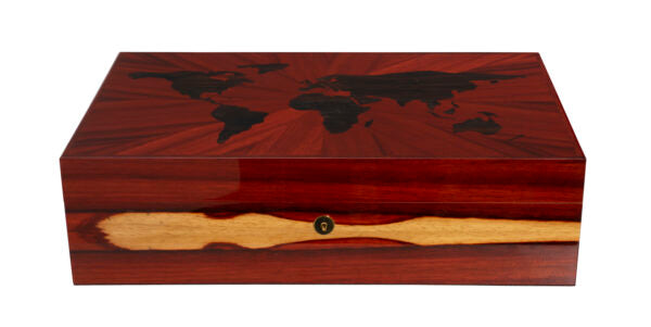 “Paduka wereldkaart” humidor 110 sigaren