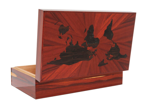 “Paduka wereldkaart” humidor 110 sigaren