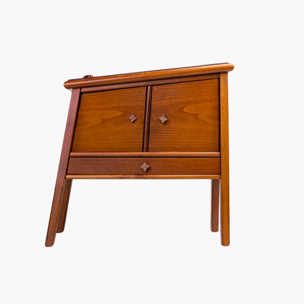 Footstool in Brown Beechwood