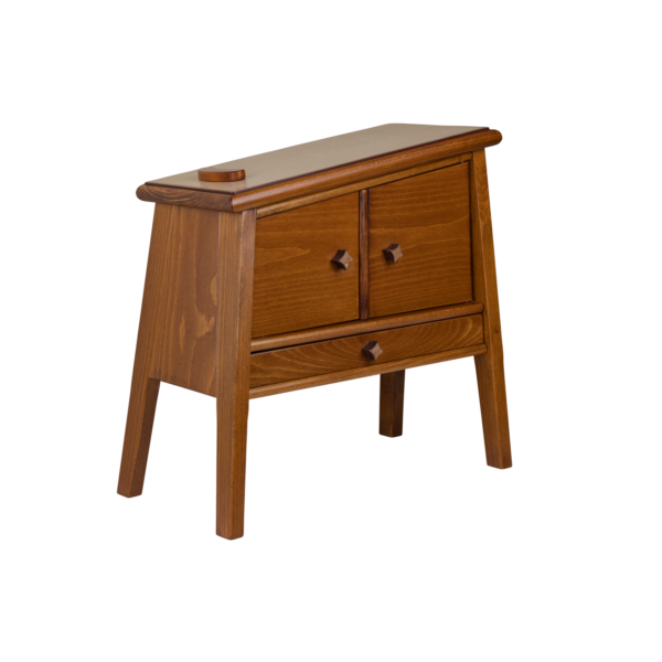 Footstool in Brown Beechwood