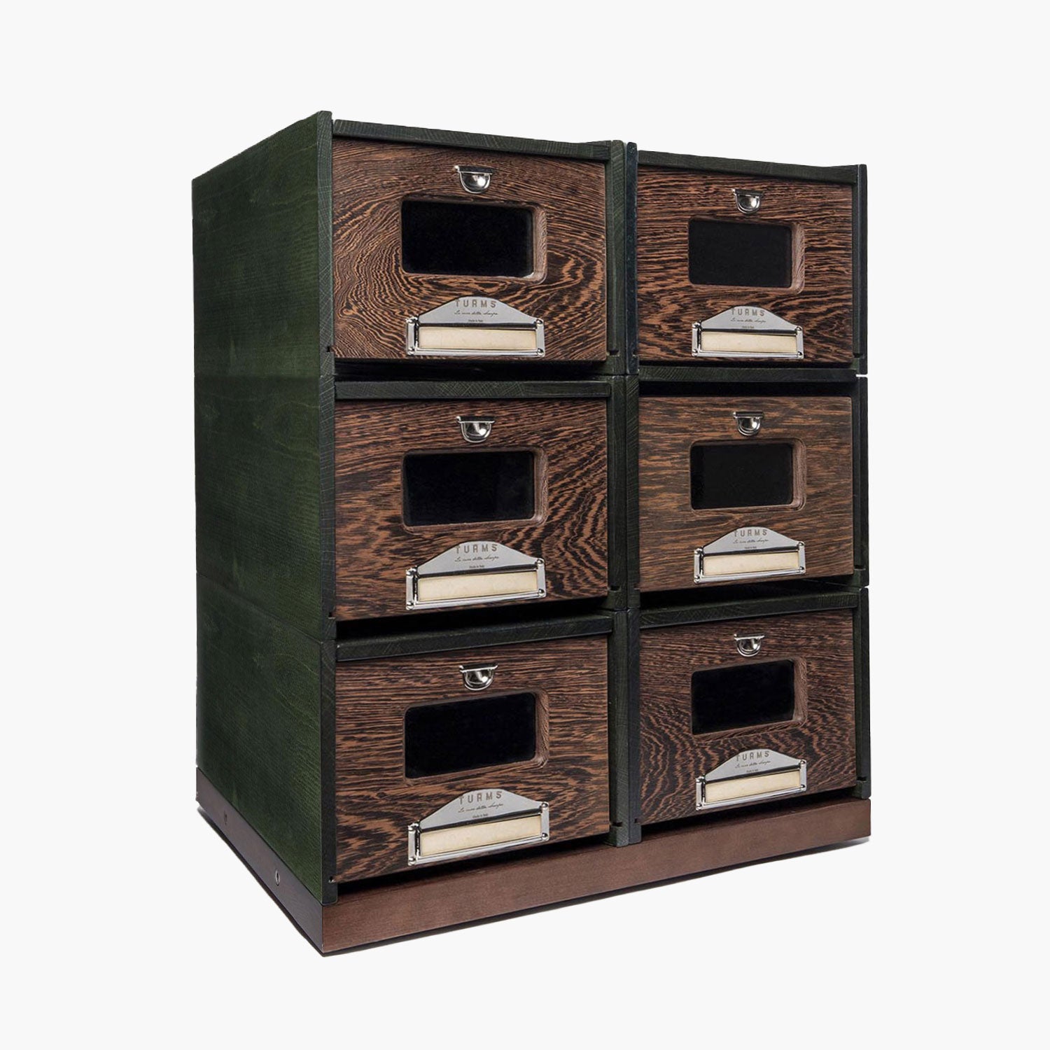 Wooden shoe rack Wengue