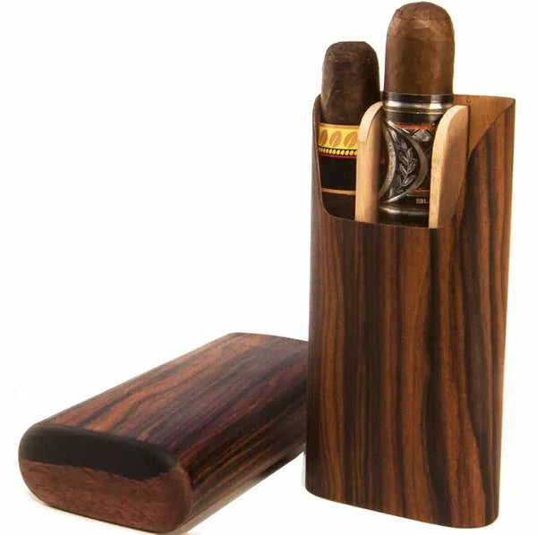 3 cigars Show Band Case - All wood options