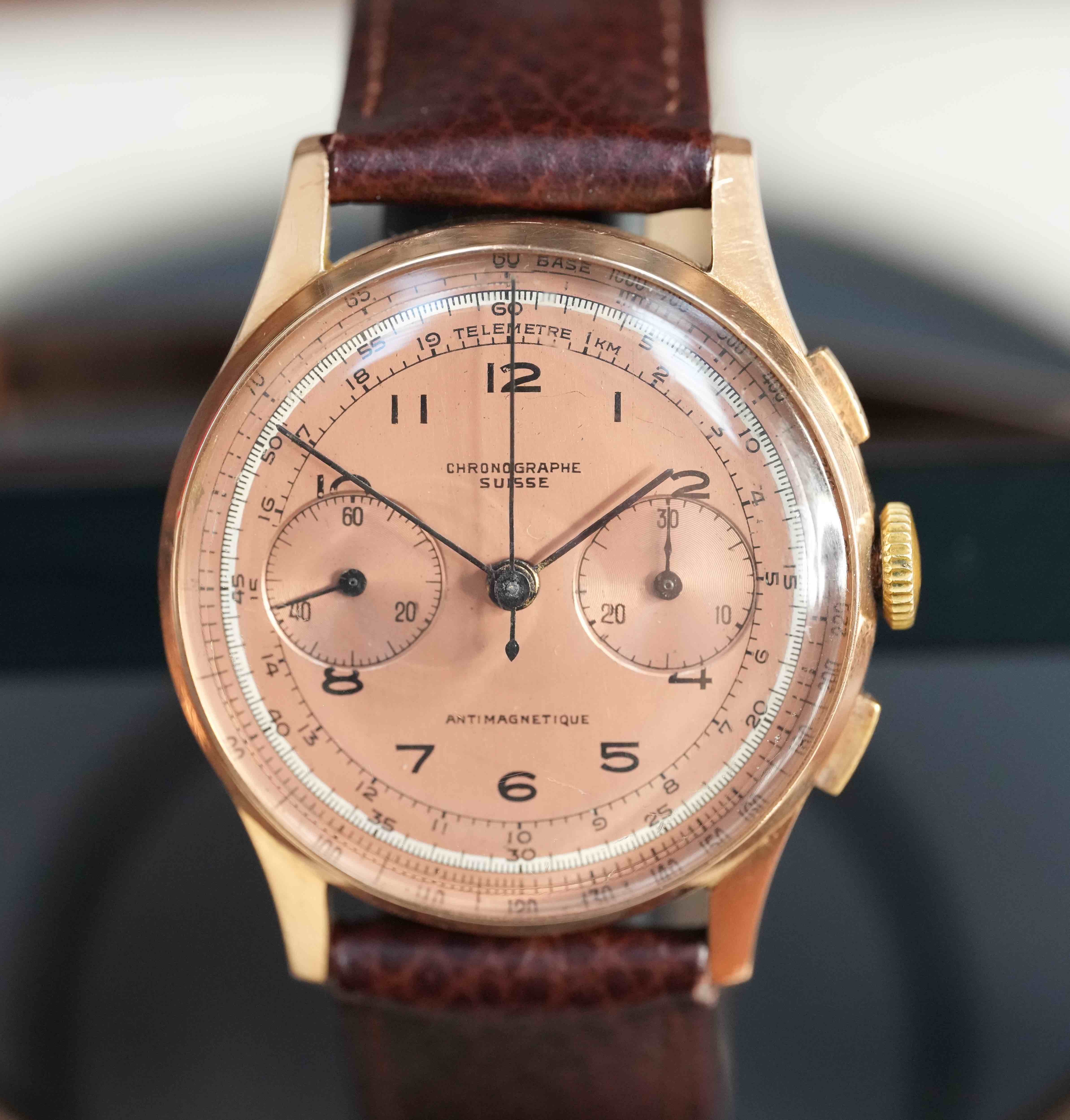 18k Rosegold Chronographe Suisse