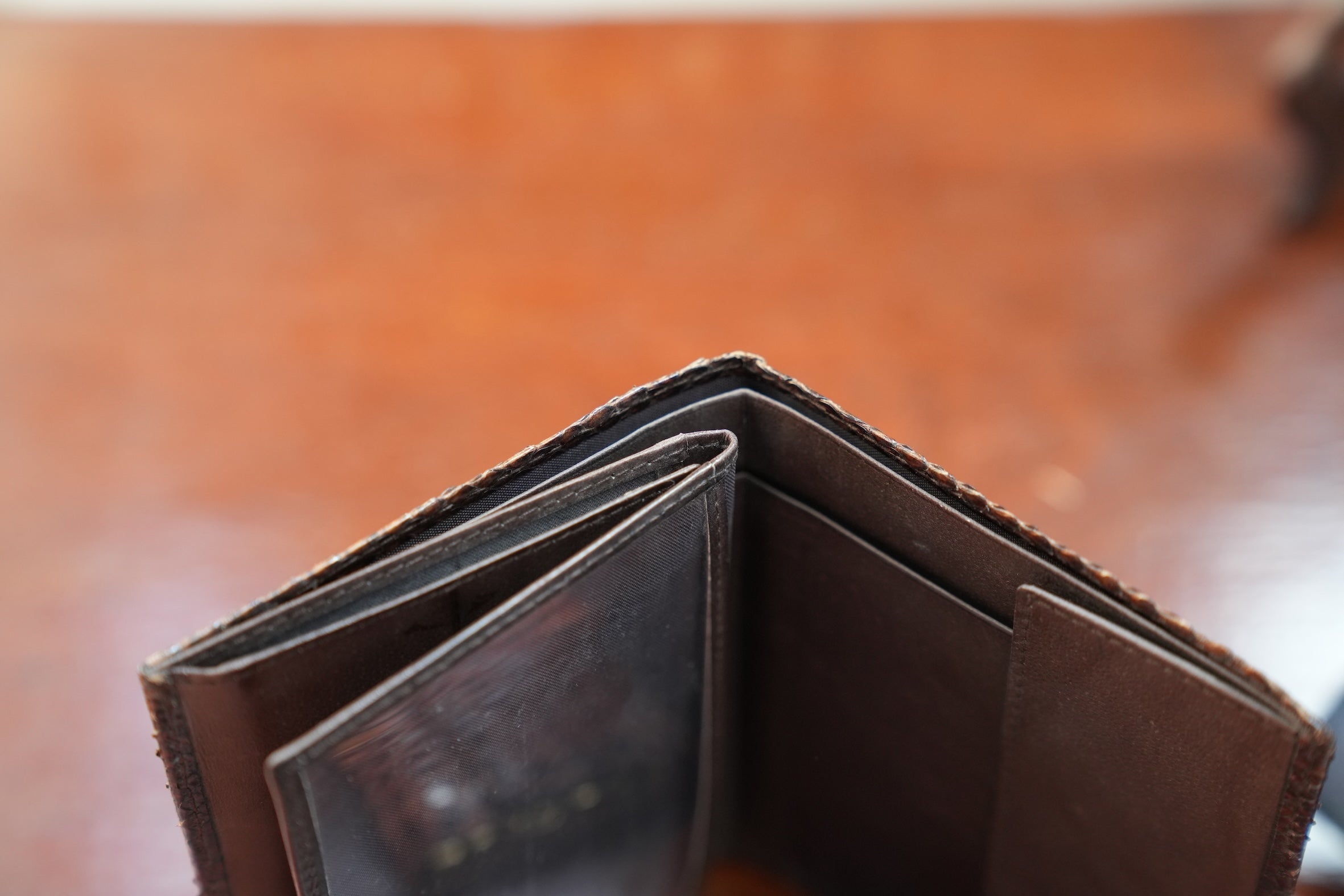 Brown python wallet