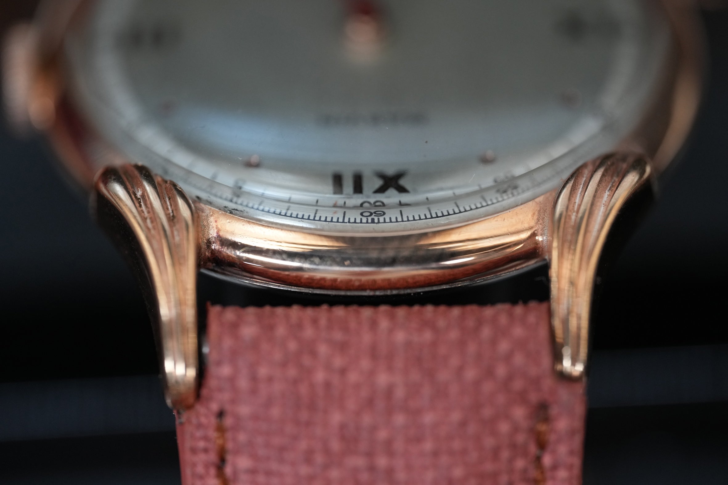 ±1950 Marvin rosegold plated watch