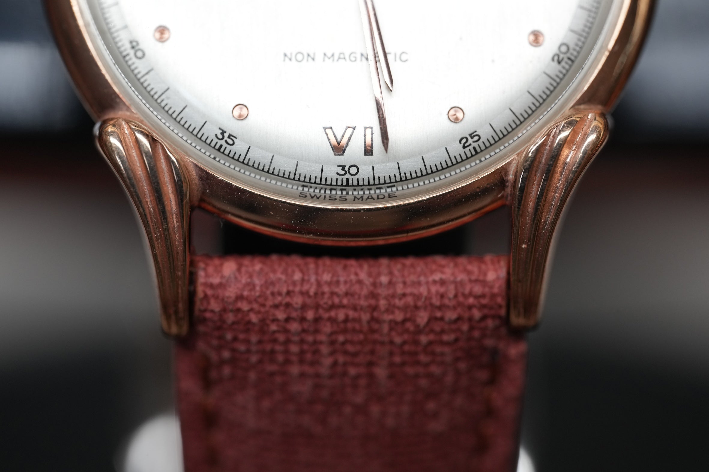 ±1950 Marvin rosegold plated watch