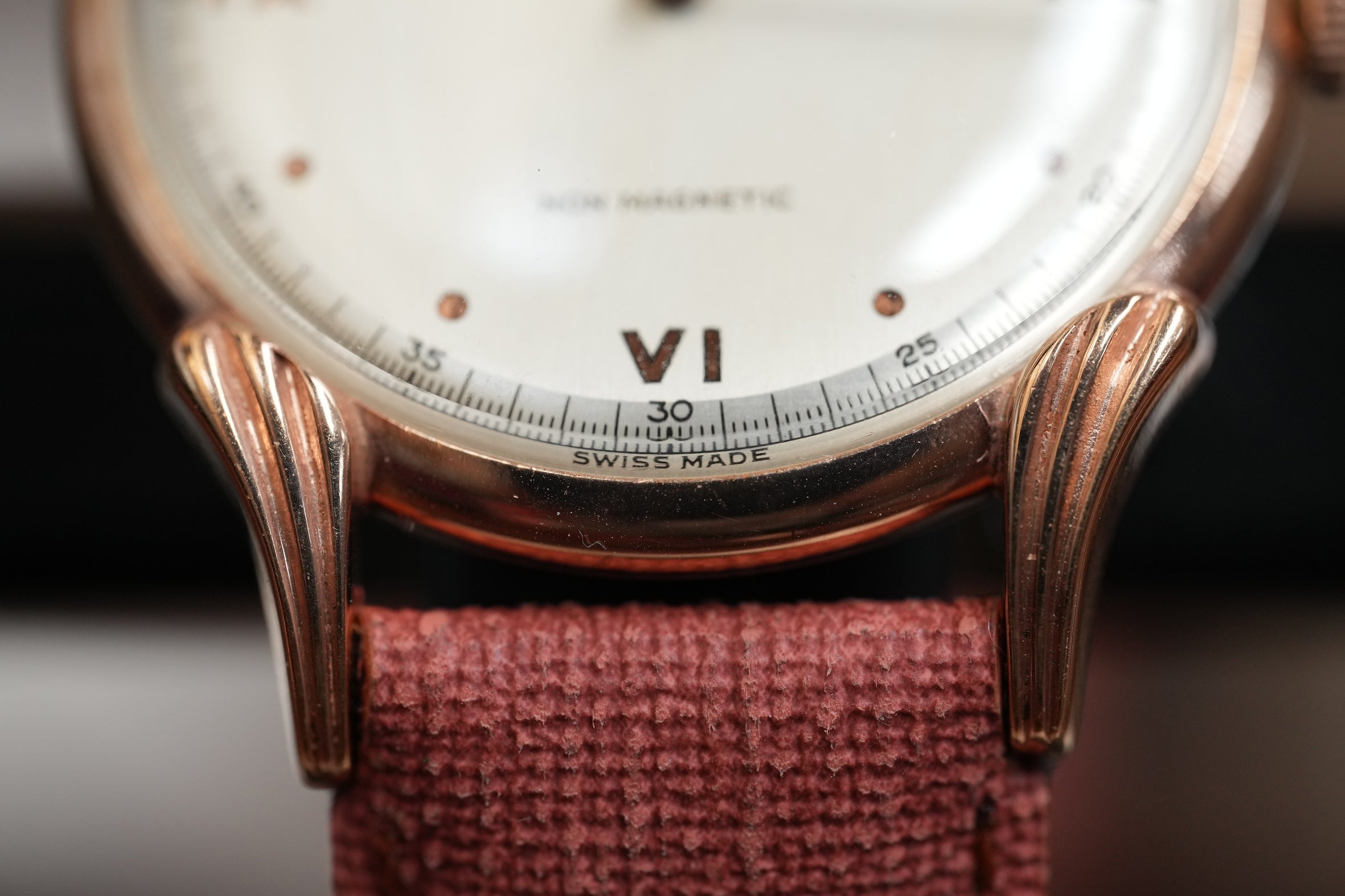 ±1950 Marvin rosegold plated watch