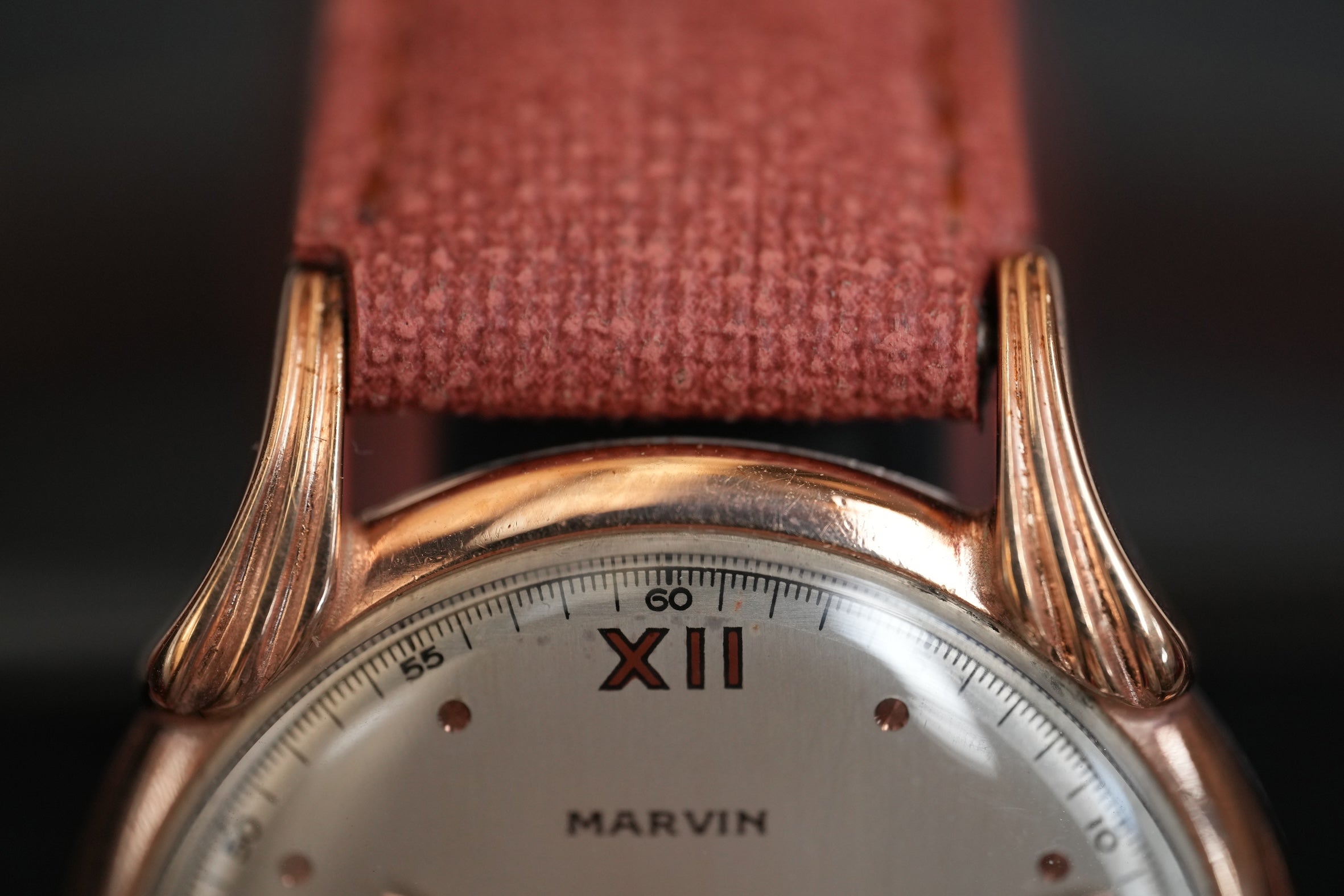 ±1950 Marvin rosegold plated watch