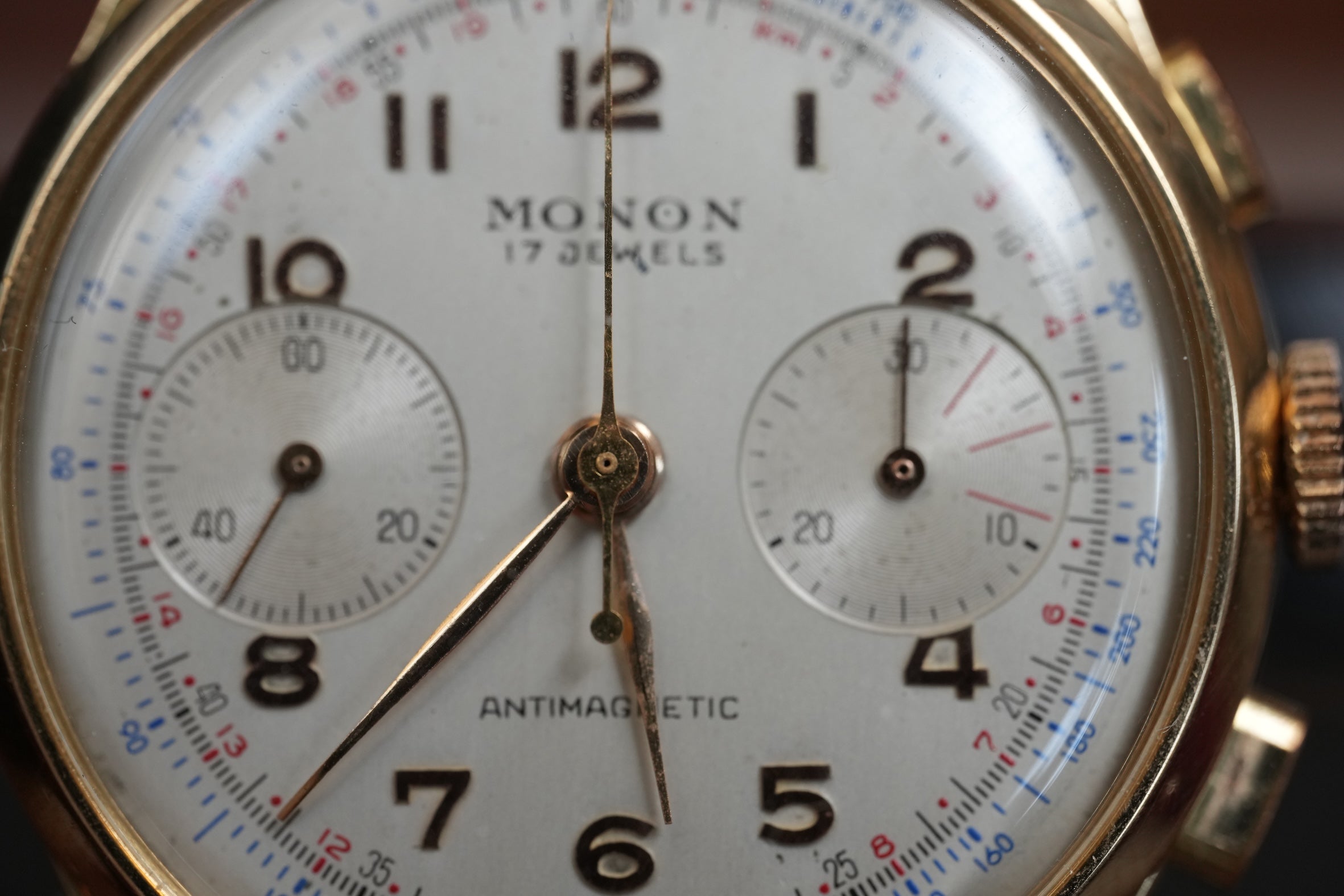 18k MONON chronograph 1950