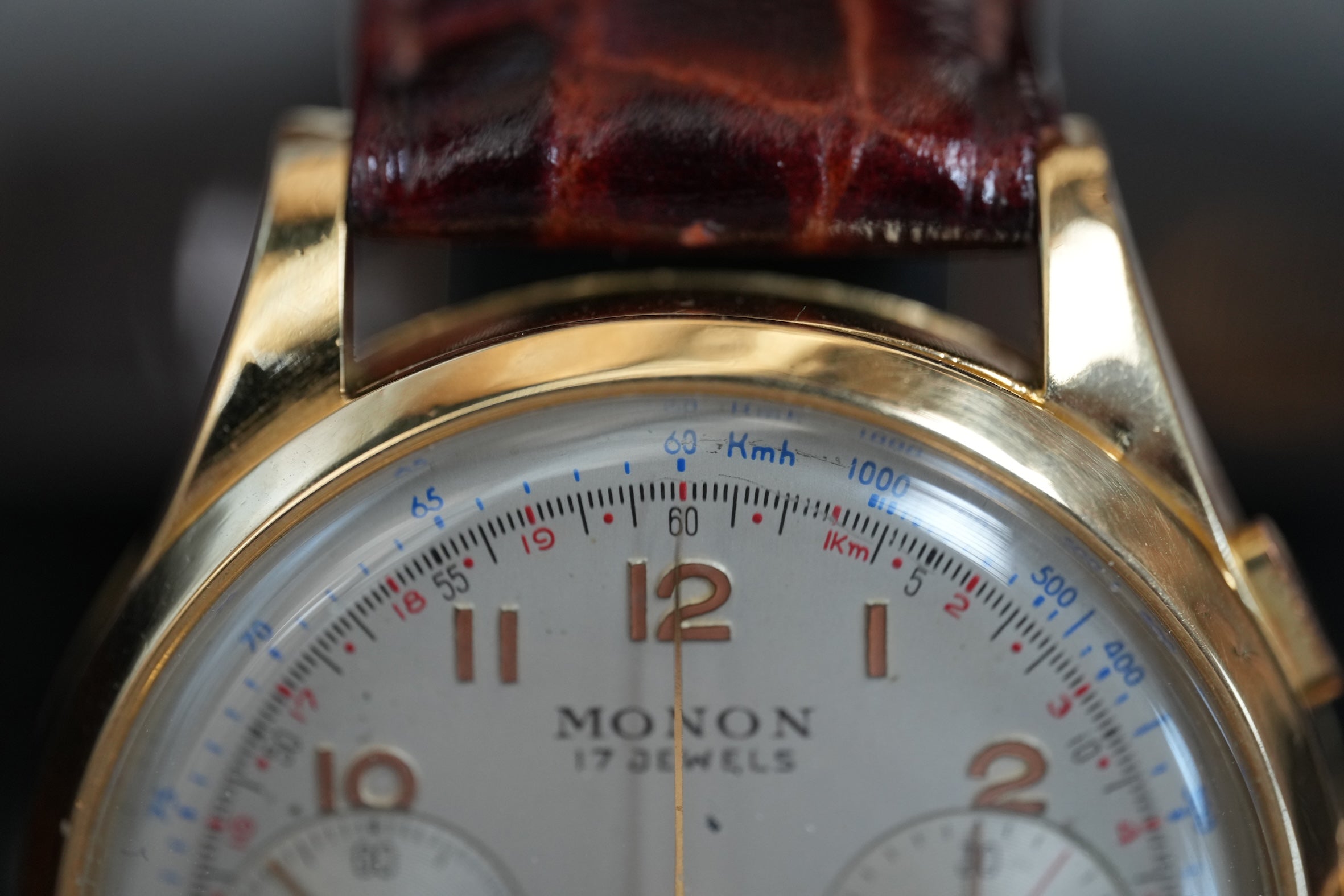 18k MONON chronograph 1950