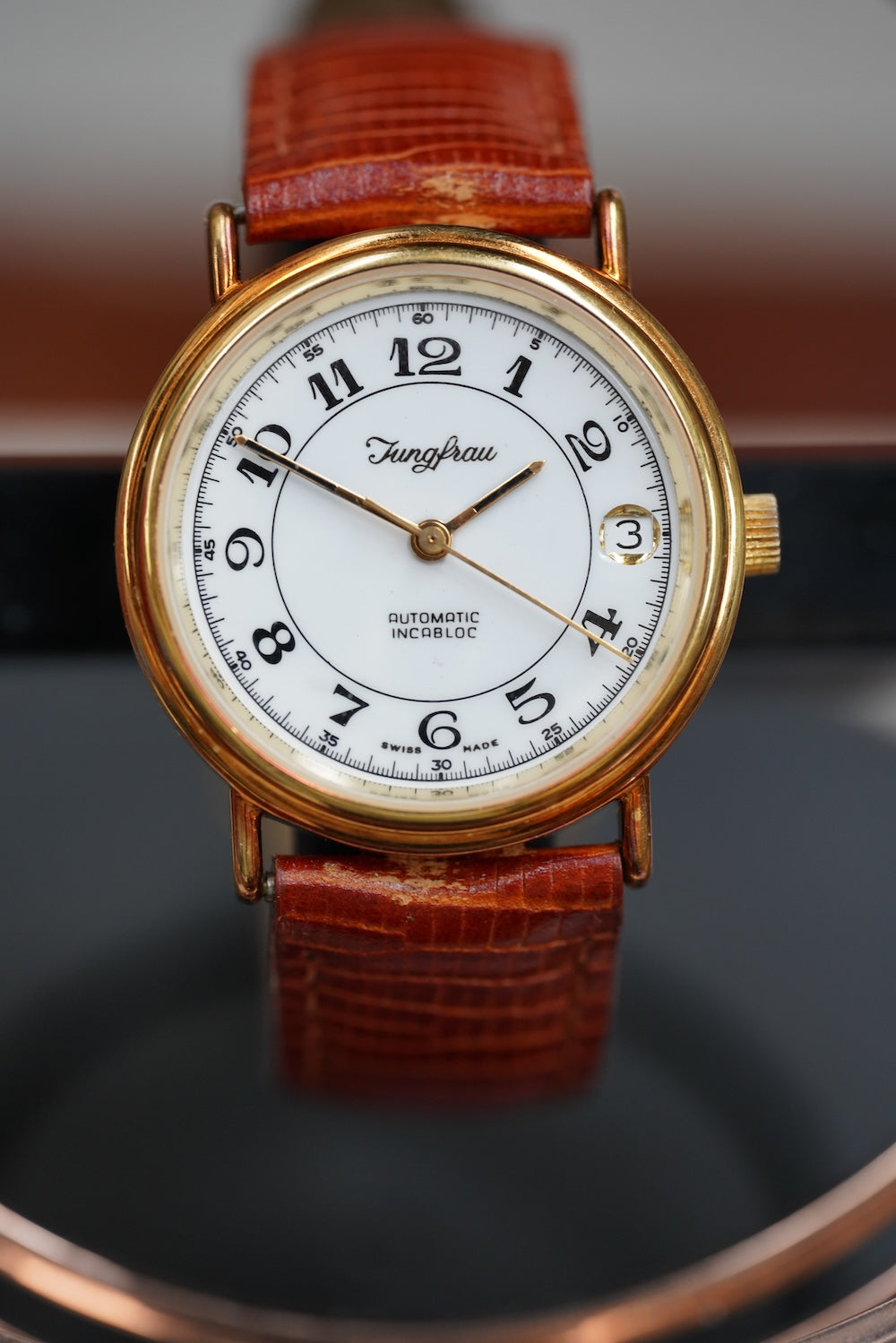 Guilded Junfrau microrotor automatic, date