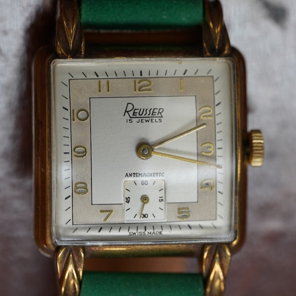 Very decorative Reusser watch, ±1950