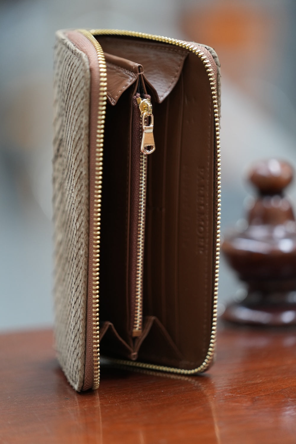 Exotic leathers wallet plus iPhone