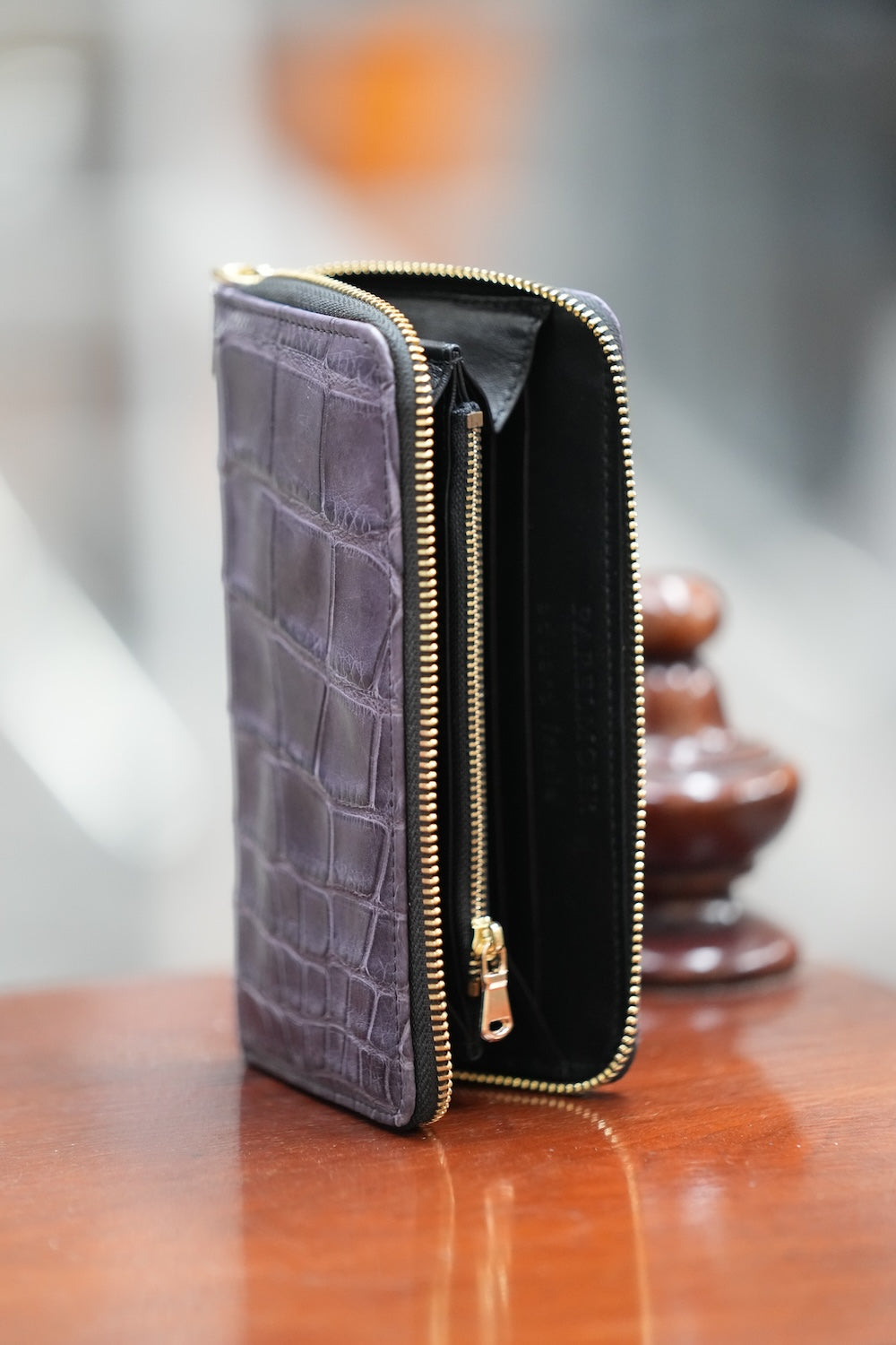 Exotic leathers wallet plus iPhone