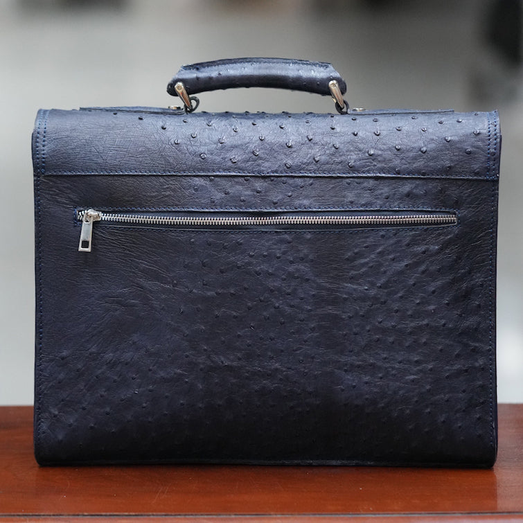 Large marine ostrich leather business case