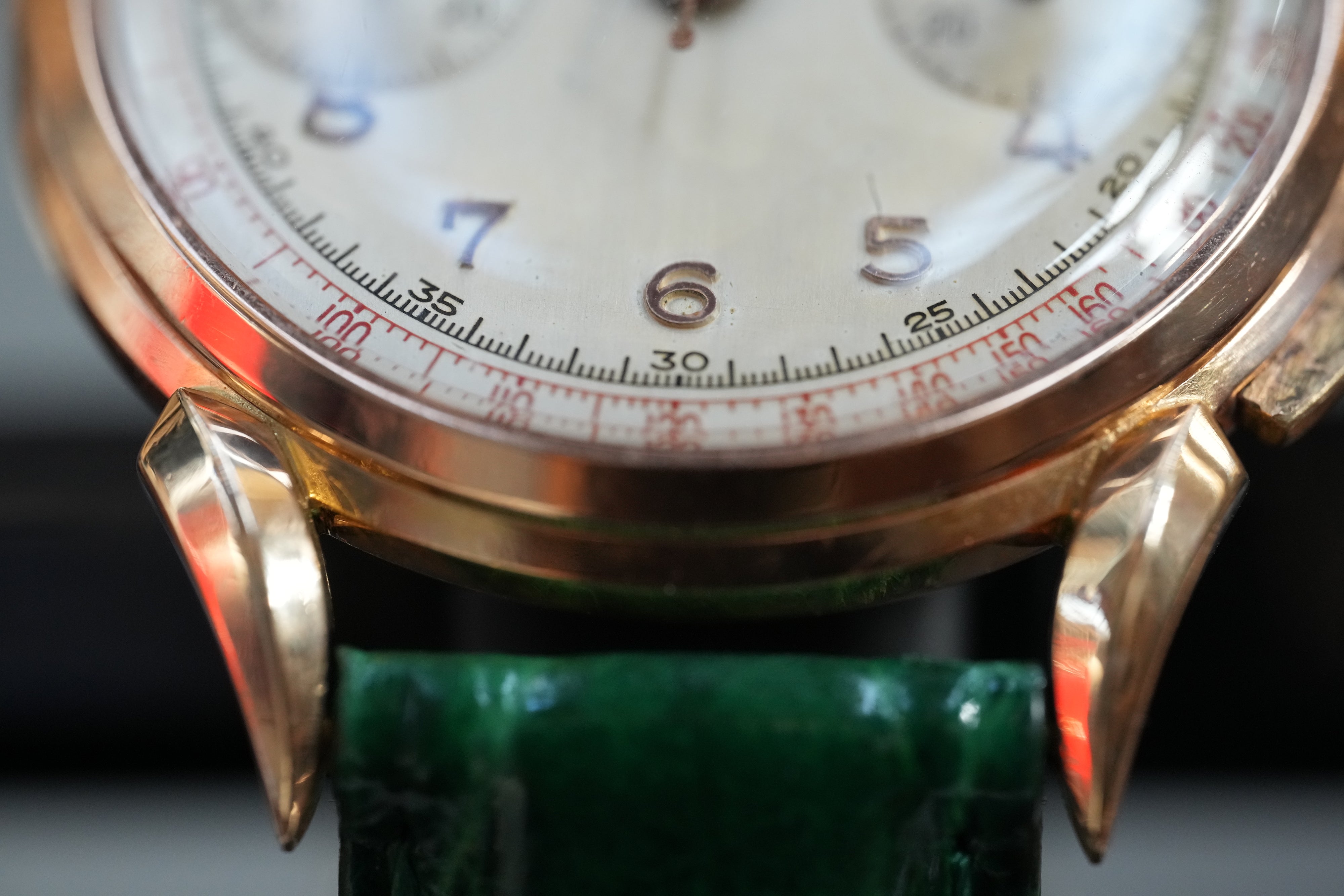 18k rosegold Agir Watch Chronograph (±1950)