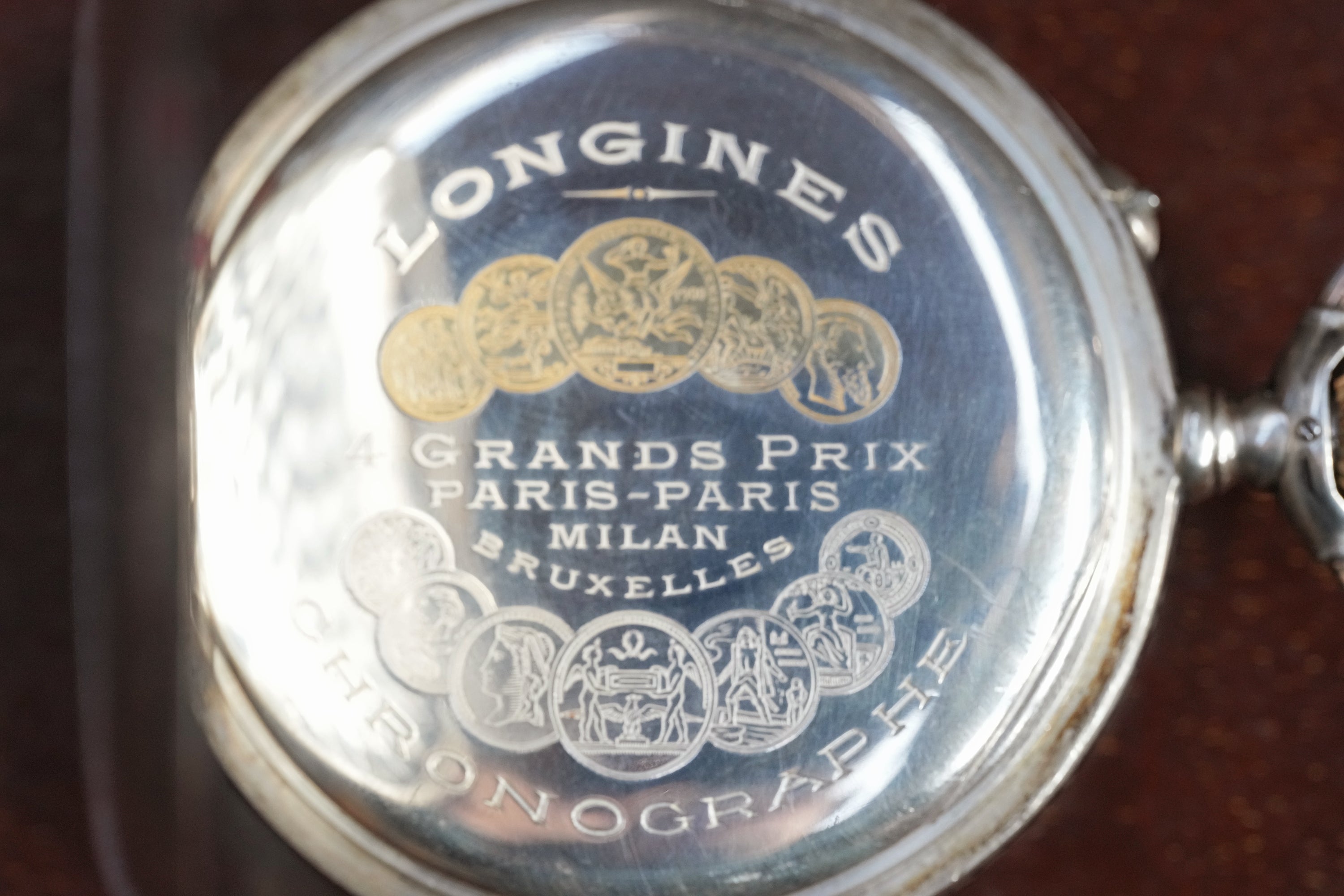 Longines Grand Prix Paris Pocket Watch Monopusher