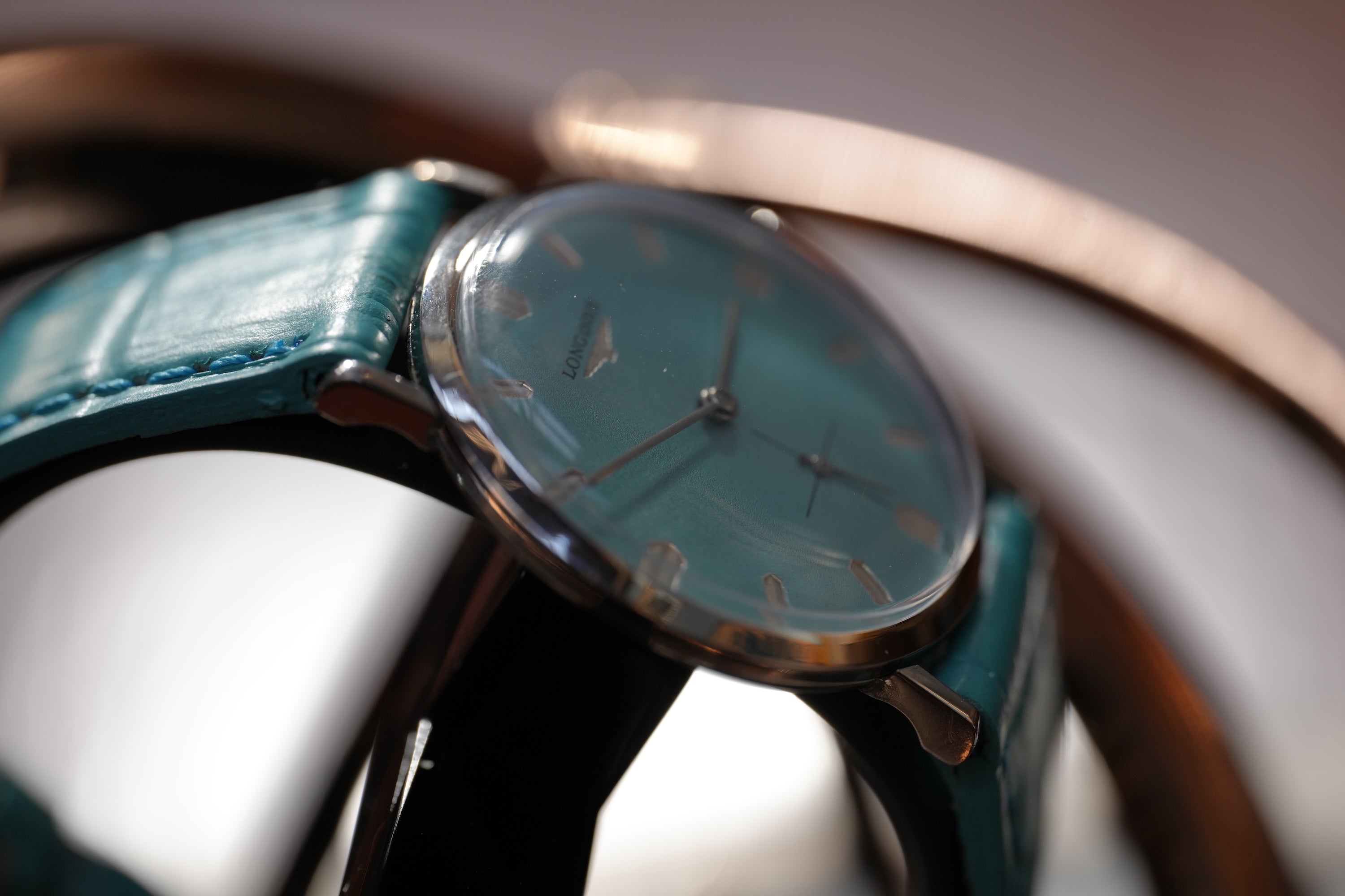 Longines Calatrava sunburst tiffany dial (±1955)