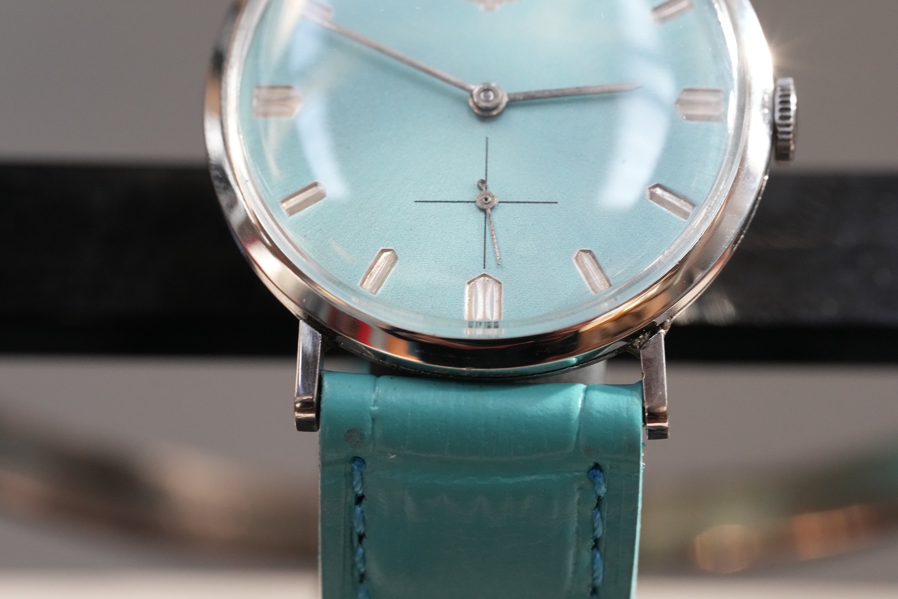 Longines Calatrava sunburst tiffany dial (±1955)