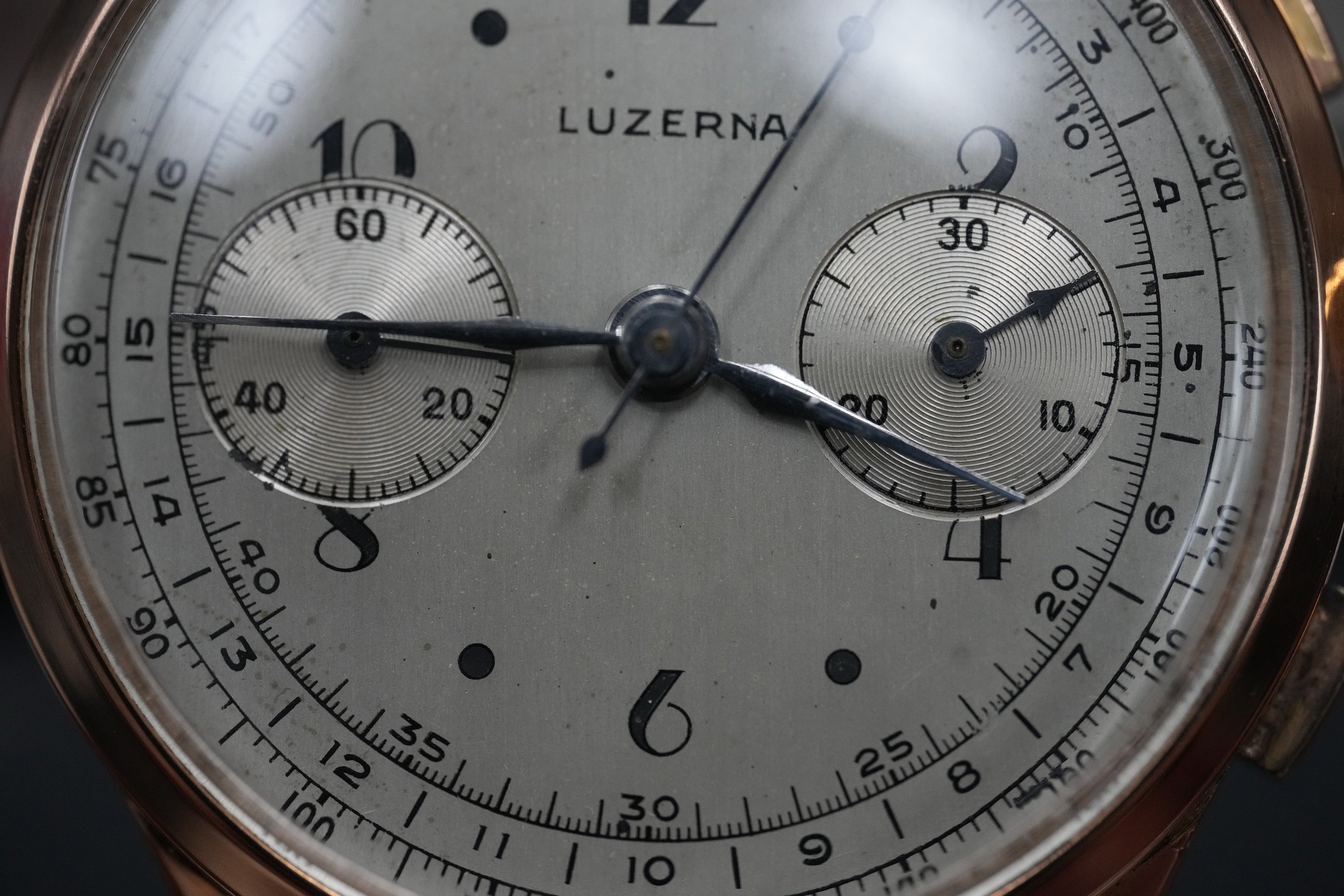 18k rosegold Luzerna chronograph