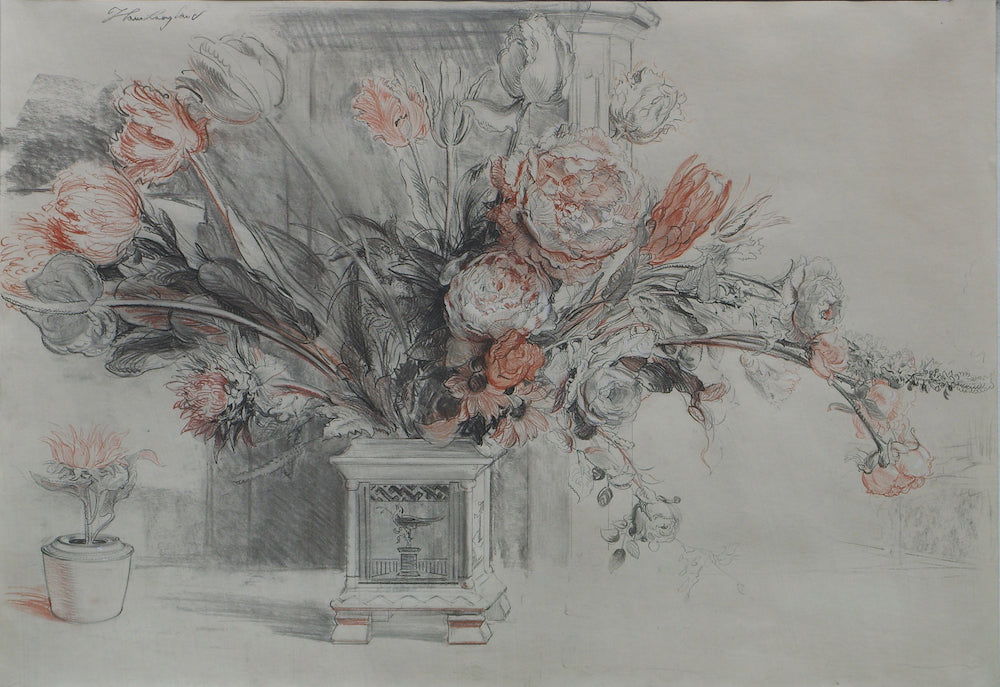 Monumental floral drawing
