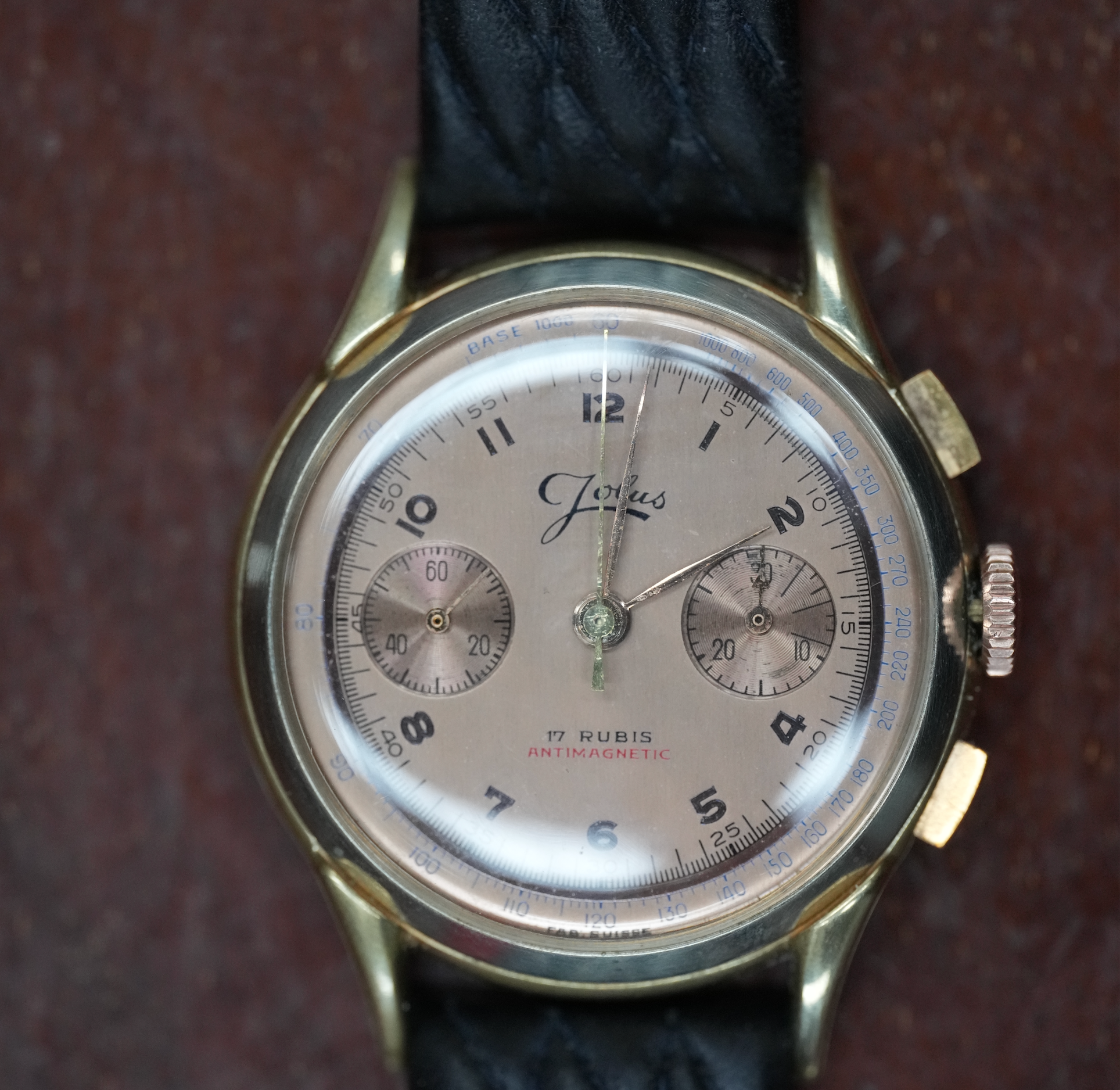 Copper dial Jolus chronograph