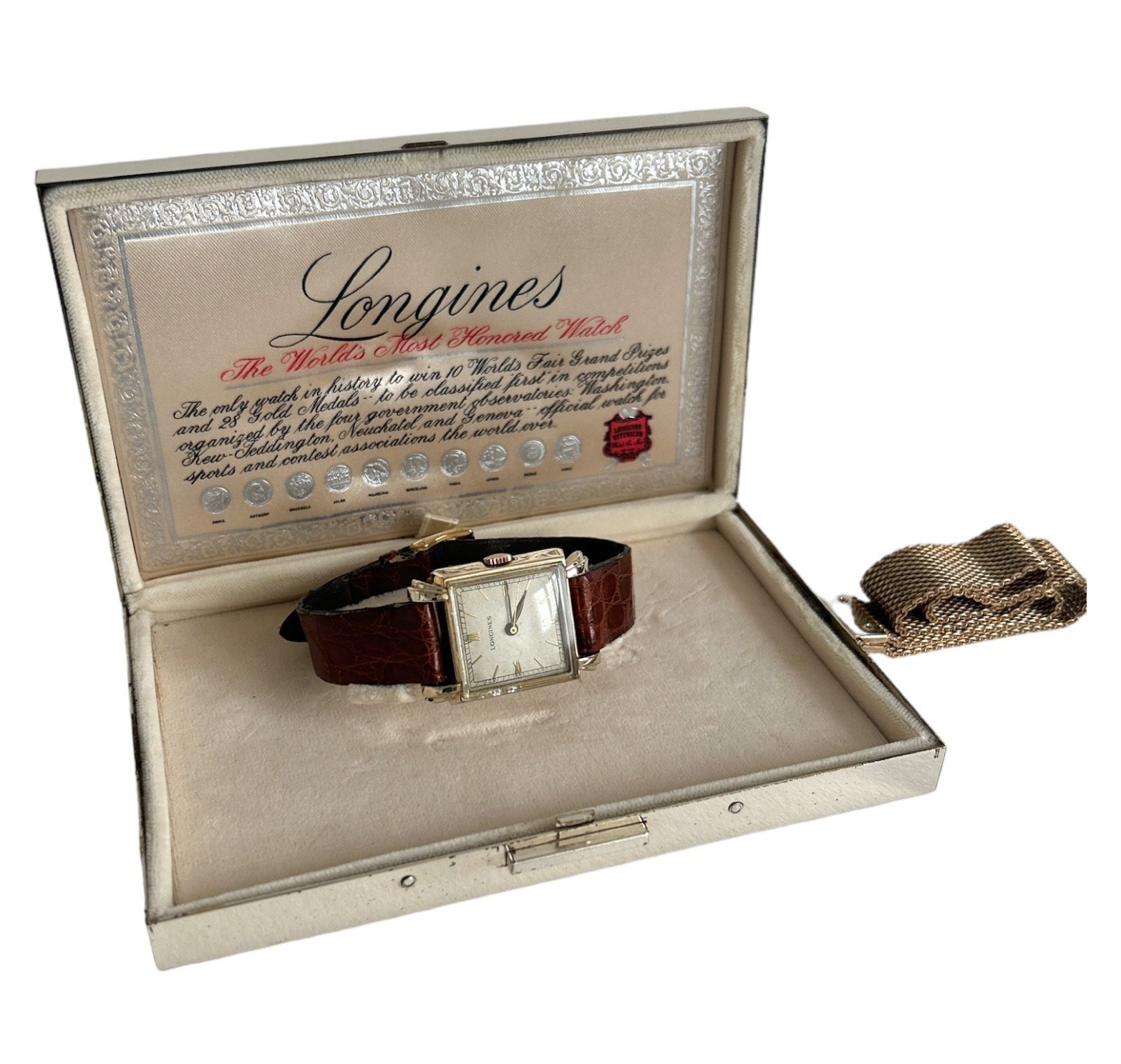 Longines art deco watch FULL SET