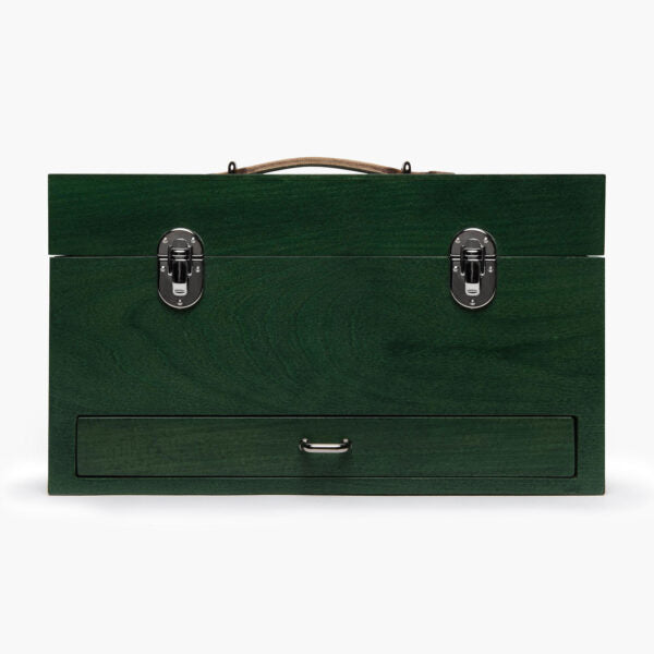 Green wooden case